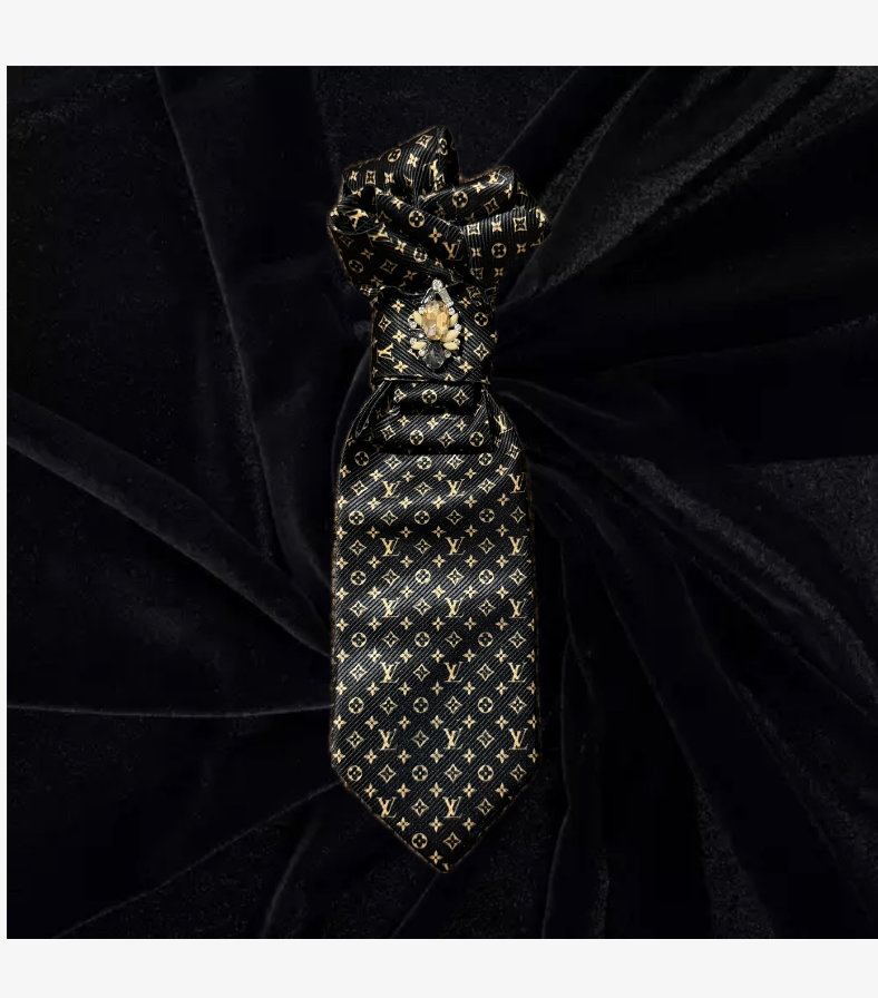 The Noir Royale Monogram Tie