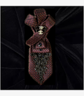 Burgundy Noir Couture Statement Tie